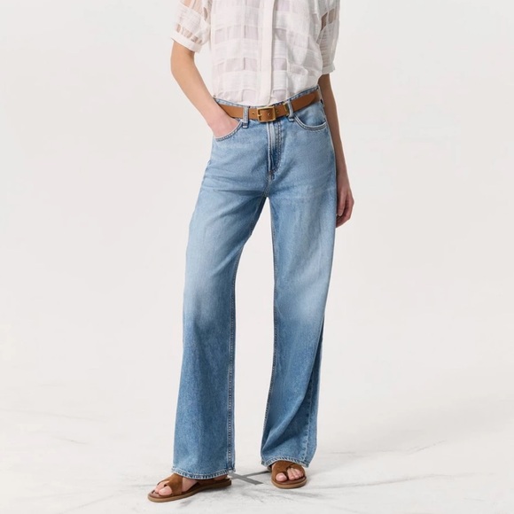 Rag & Bone Featherweight Logan Wide-Leg Jean - Picture 1 of 13